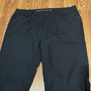 Western Rise AT 5-Pocket Stretch Chino Pants Mens Sz. 40x30 Blue Tech Trousers